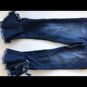 Denim flare leg, bell bottoms